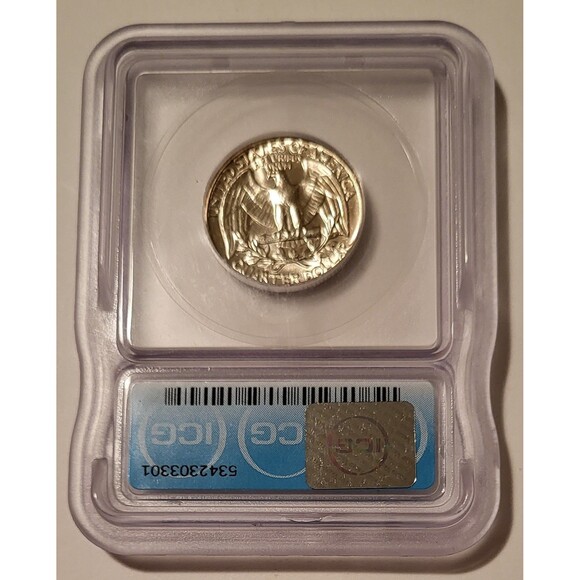 1958 Washington Quarter Type B Reverse Variety FS-901 MS67 ICG Toned - Picture 2 of 4